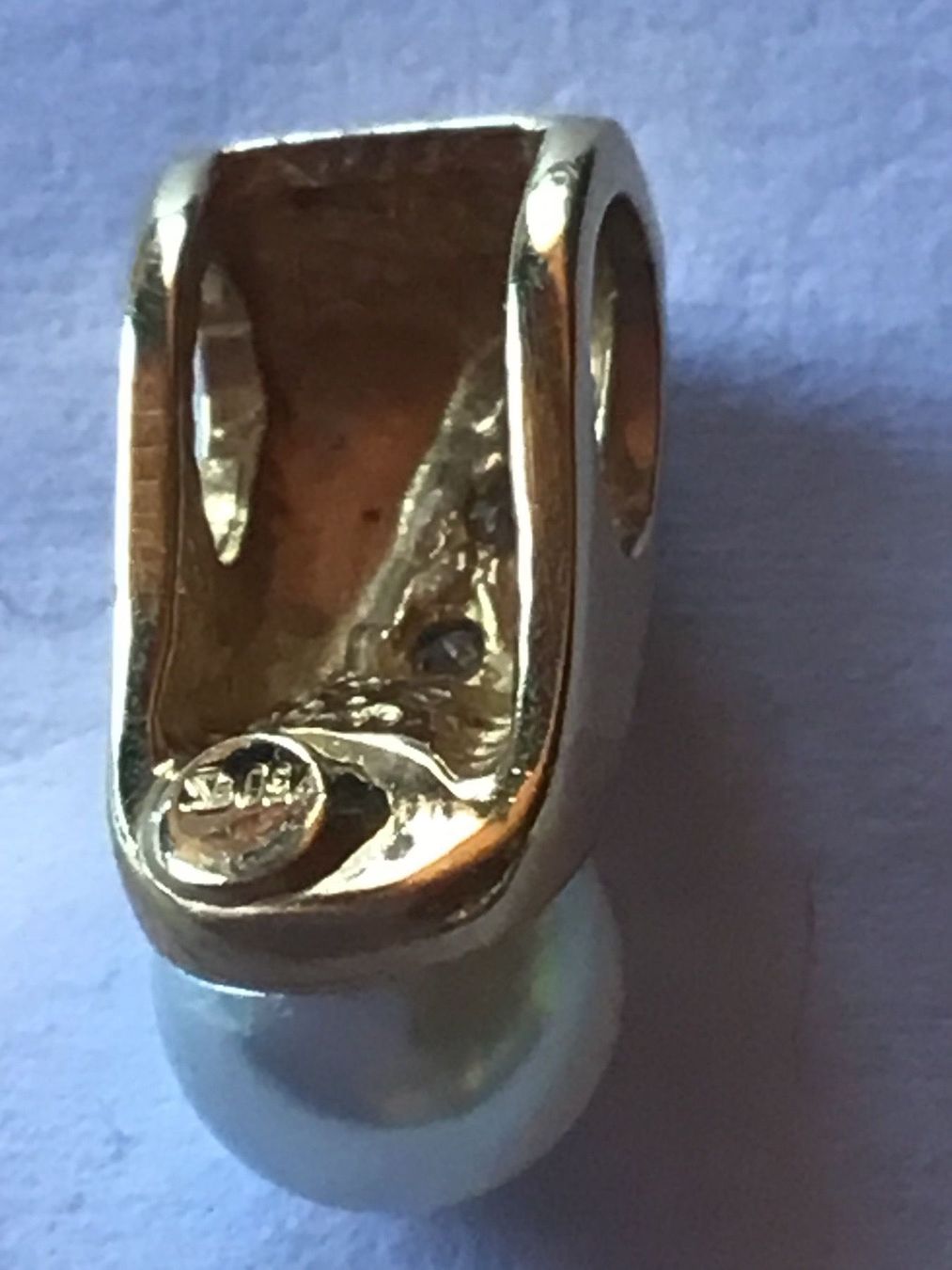 Ciondoli: Massiver Perl - Diamant Anhänger – Usato da St. Gallen venduto da Goldlilly 1