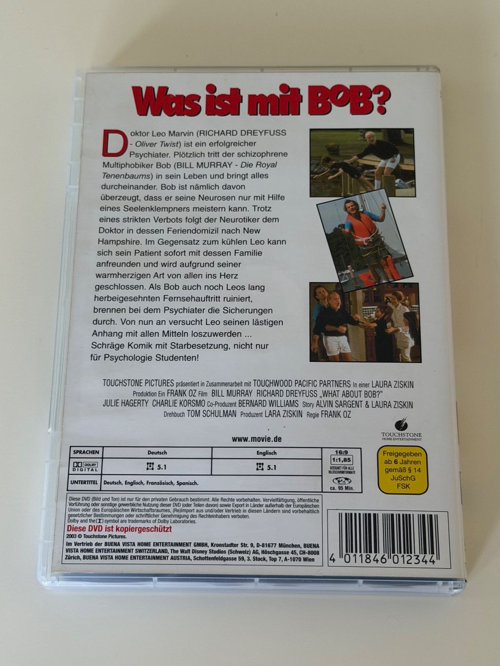 Tutti i DVDs: DVD Was ist mit Bob? Bill Murray Richard Dreyfuss – Nuovo (secondo la descrizione) da Altstätten SG venduto da sheamus 1