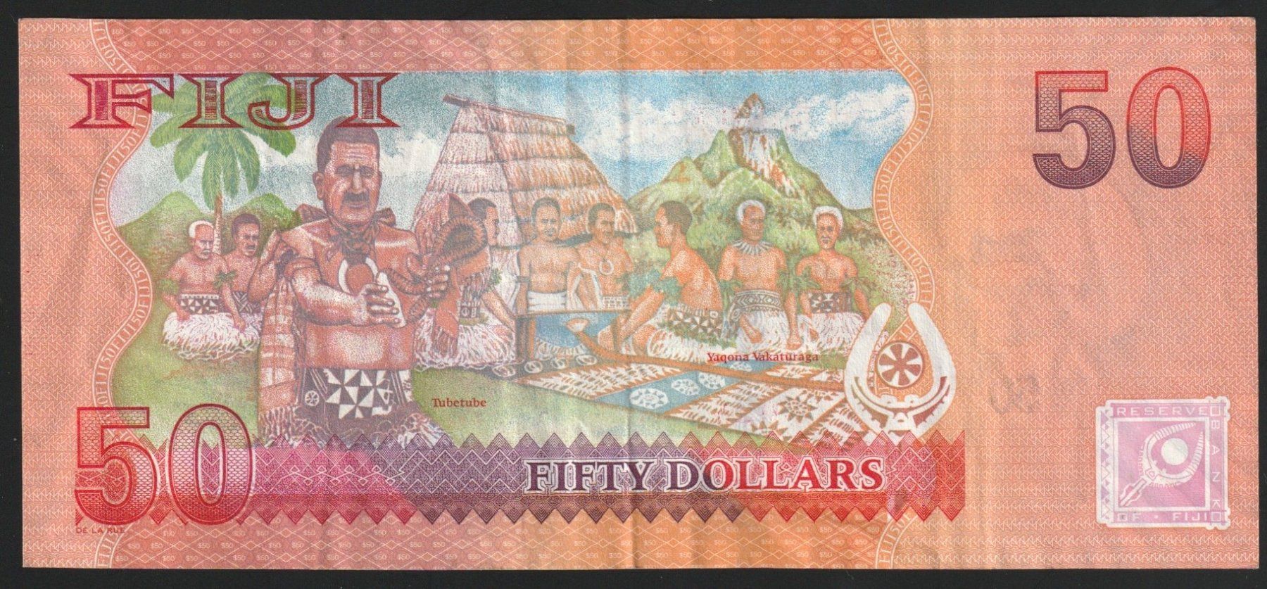 Billets de banque: Fiji 50 Dollars 2013 – D'occasion à Brugg AG par banknoten_muesli 1