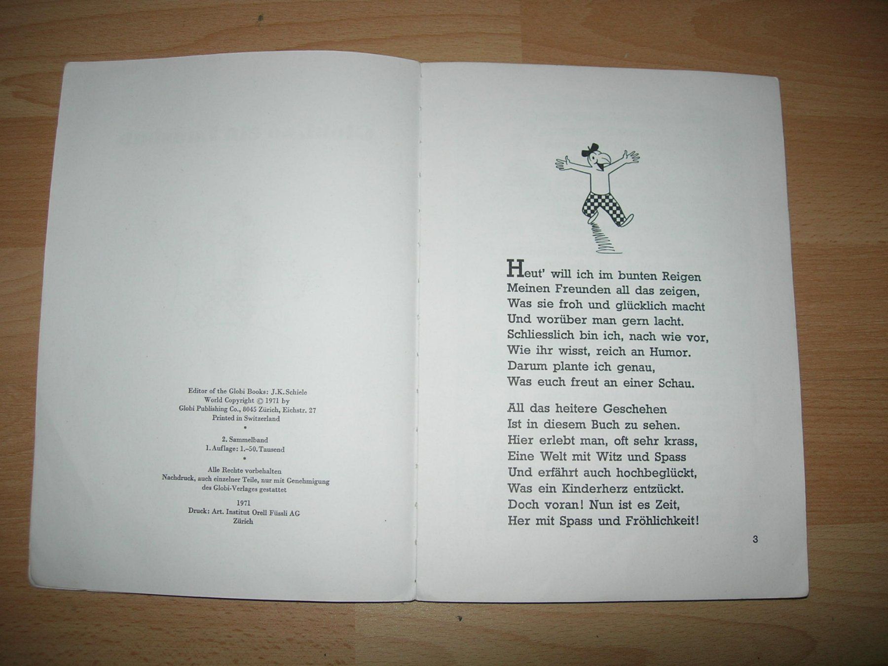 Comics: Globi, so ein Lausbub 1. Auflage 1971 – Gebraucht aus Hornussen von Corvette- 2