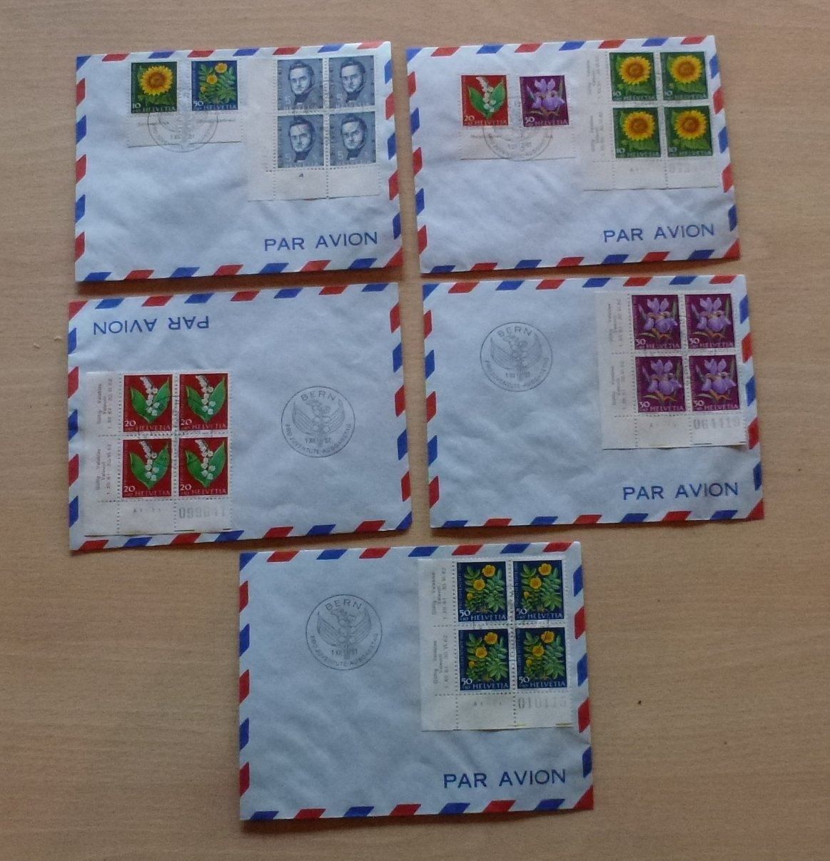 Alle Briefmarken: Lot ++ 5 Briefe Pro Juventute 1961 – Gebraucht aus Walkringen von Casablanca777