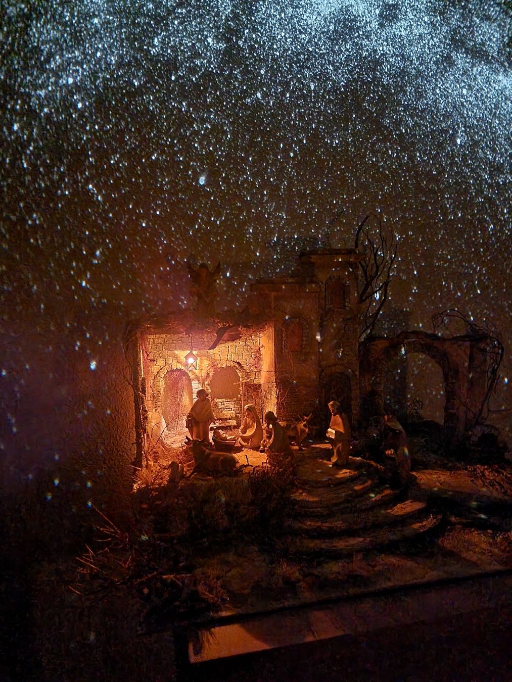 Tutte le decorazioni: Wunderschöne, handgemachte Weihnachtskrippe mit Beleuchtung! – Usato da Reiden venduto da pavlo41 3