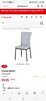 4 chaises grises neuves