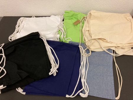 Rückentaschen/ Beutel aus 100% Baumwolle, 40 Stück, gemischt
