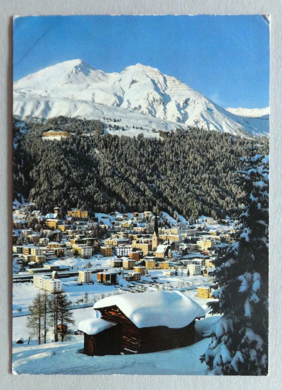 Cartoline postali: Davos 1560 m, Blick auf Schatzalp – Difettoso da Fétigny venduto da Billy2miny