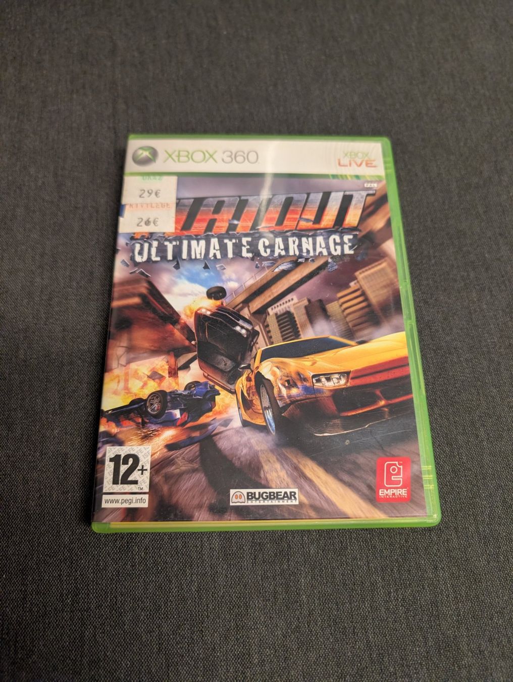 Spiele: Flatout ultimate Carnage Microsoft Xbox 360 – Gebraucht aus Giubiasco von Tici__nerd_Giubiasco