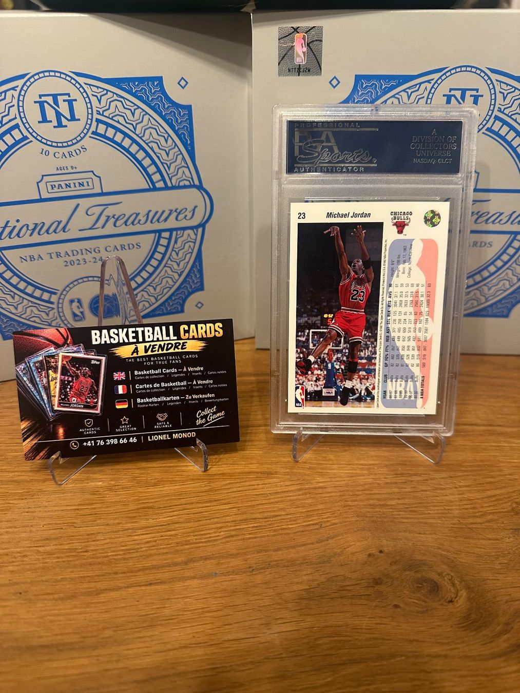 Nba Sammelbilder & Trading cards: NBA Michael Jordan 1994-95 Upper Deck He's Back PSA 9 – Gebraucht aus Vullierens von Gaara04 1