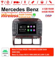 7 Zoll Android 13.0 Autoradio Für Benz W220 W215 Carplay