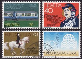 Satz SBK-Nr. 672-675 (Sonderpostmarken 1982) gestempelt