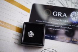 Moissanite 1,5 ct. Farbe D VVS1 Excellent Cut GRA Zertifikat