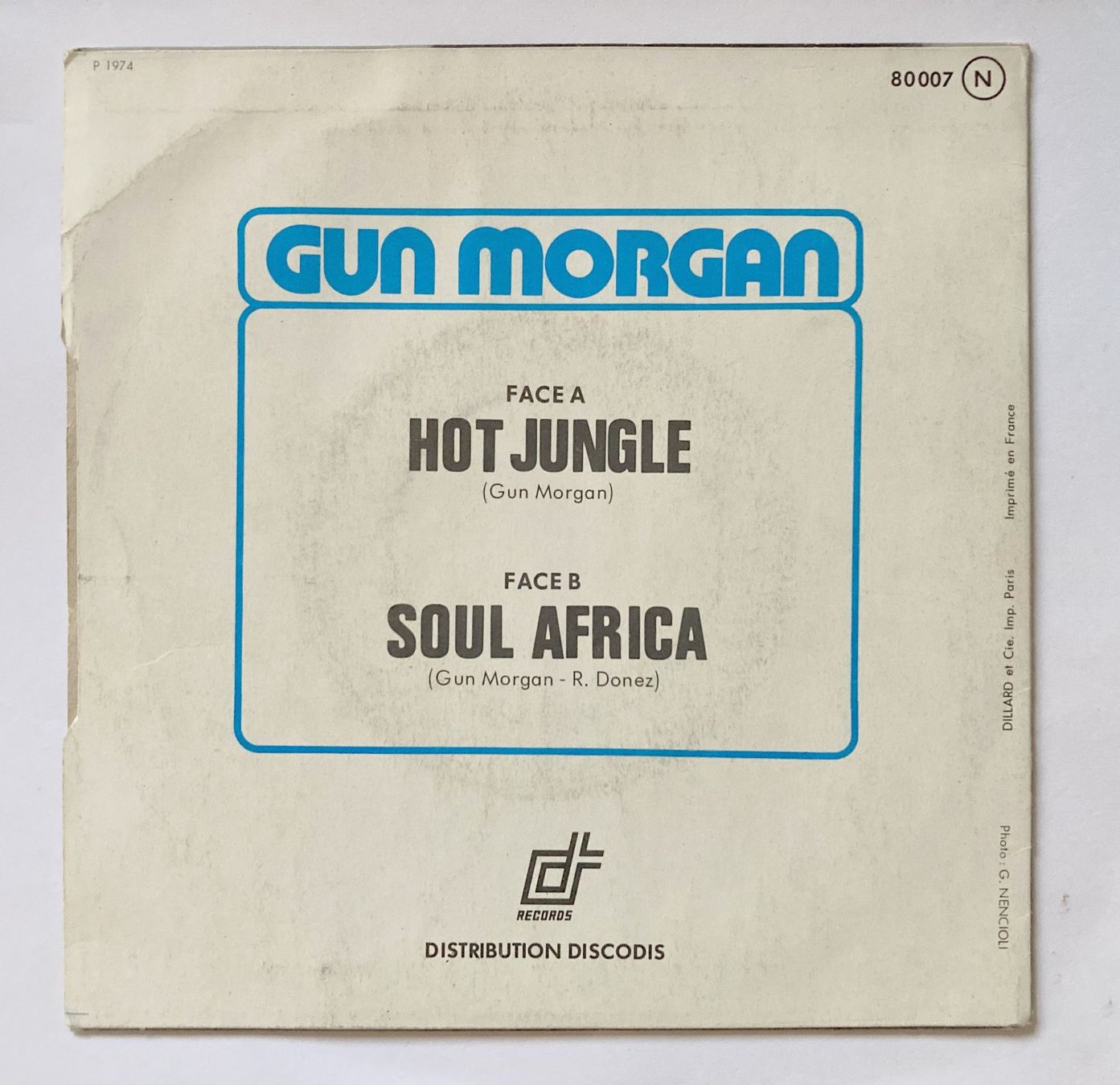Vinyles: GUN MORGAN - HOT JUNGLE – D'occasion à Bottens par hotter-than-hell 1