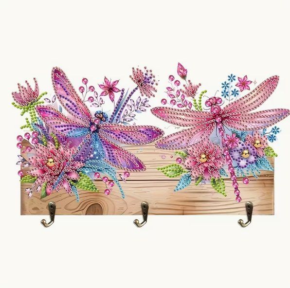Kit bricolage: Diamond Painting Aufhänger Libellen – Nuovo e nell'imballaggio originale da Obergösgen venduto da Diamond-Painting 1