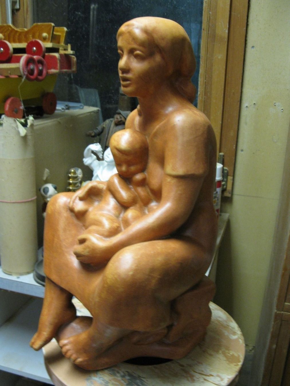 Sculture & Statue: Frau mit Kind – Usato da Altstätten venduto da antikundart 5