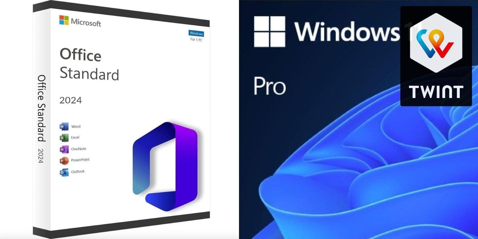 Microsoft Software: Microsoft Windows 11 Professional & Office 2024 Standard – Usato da Saignelégier venduto da KNM