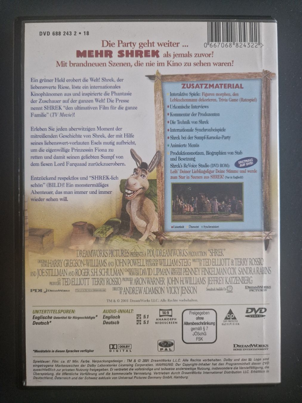 Tutti i DVDs: Shrek - Der tollkühne Held DVD – Usato da Emmenbrücke venduto da alexa1983 1