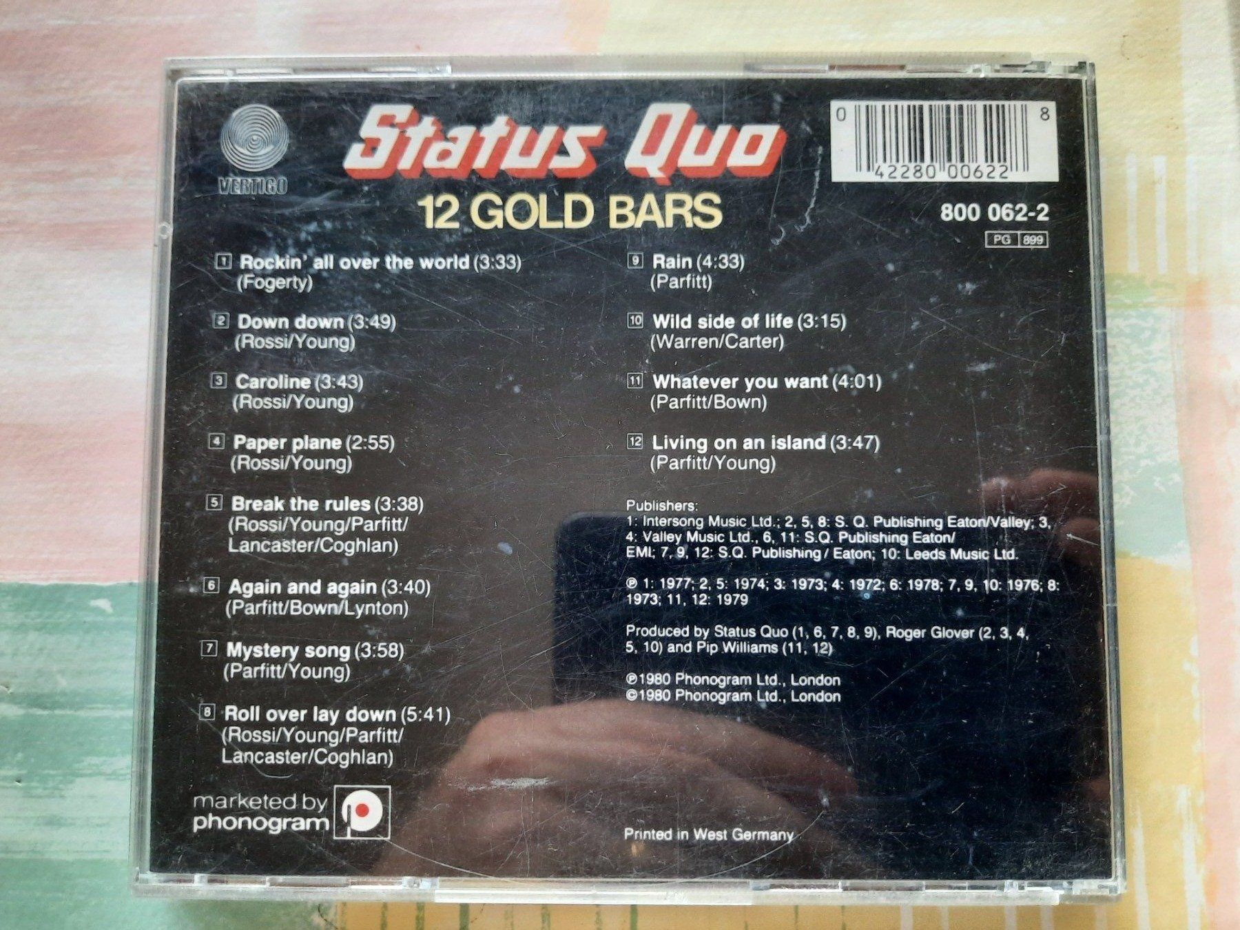 CD: CD Status Quo - 12 Gold Bars – Usato da Pully venduto da bro_n52j 1