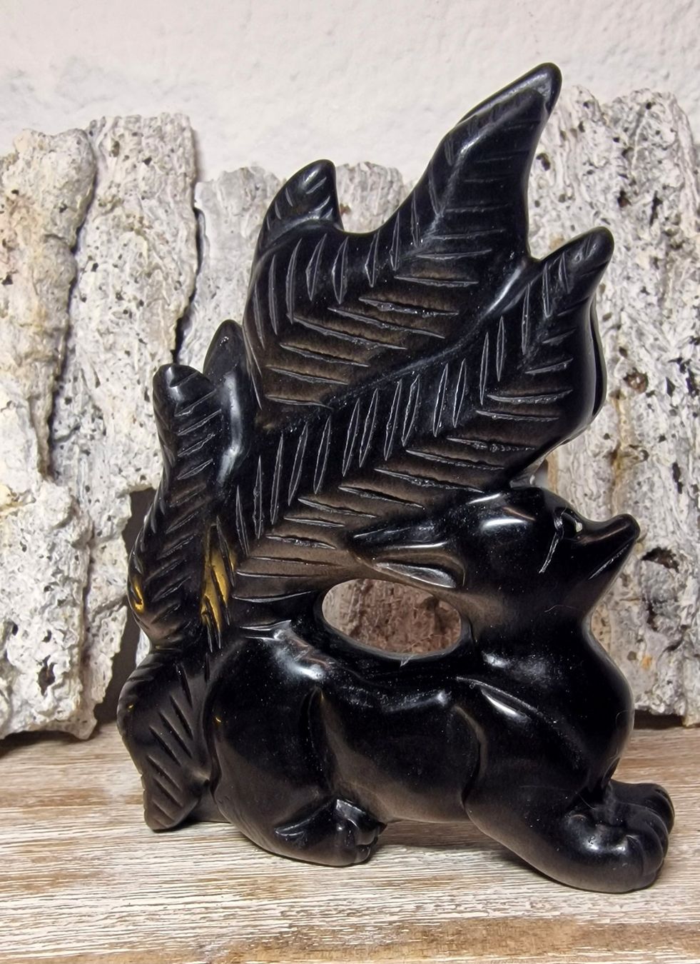 Mineralien & Heilsteine: Hübscher Silber Obsidian Fuchs 385g – Neu (gemäss Beschreibung) aus Matzingen von Shay_Crystalz 1