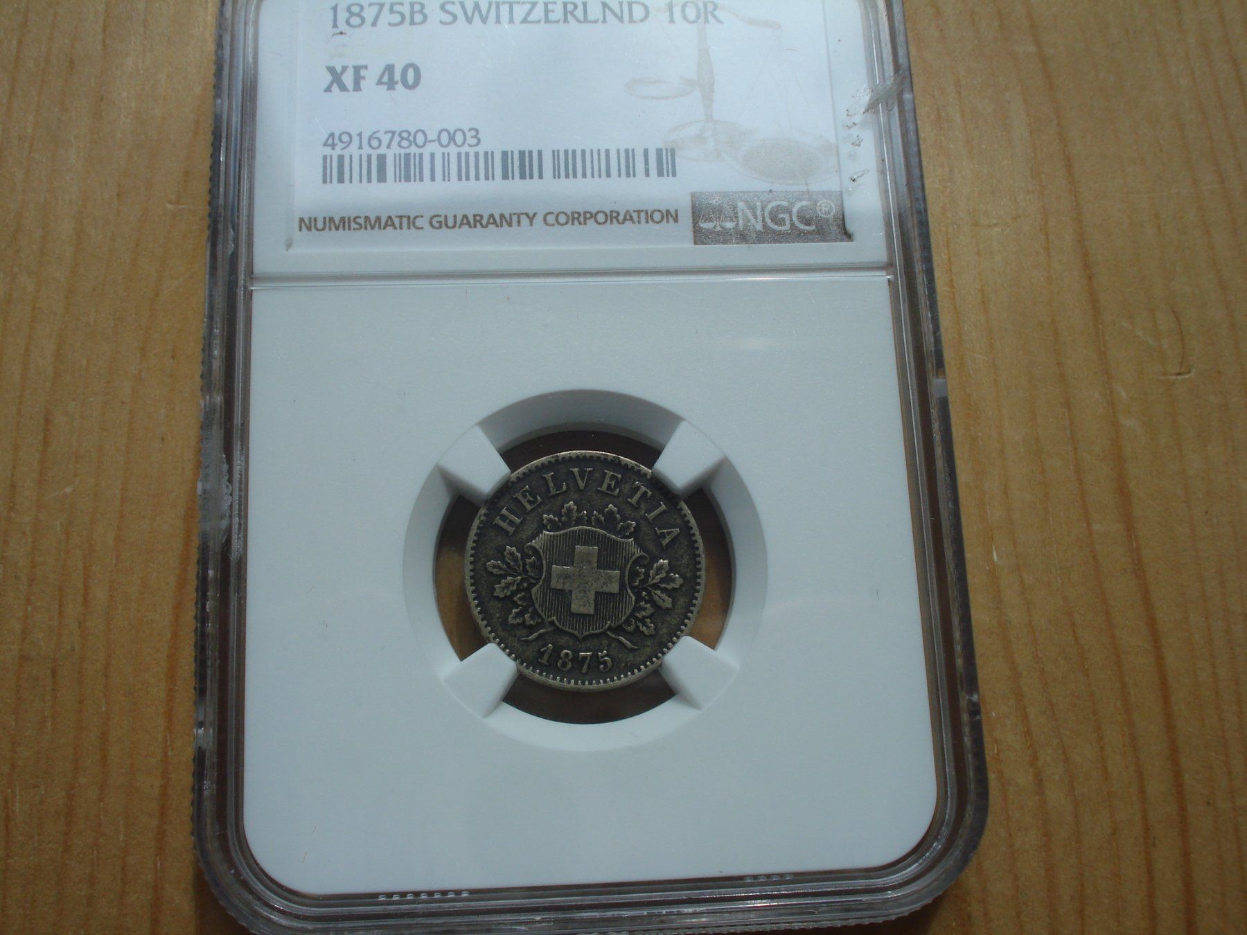Tutti le monete: (N°5) 10 Rappen 1875 – Usato da Erlach venduto da Net-Coins