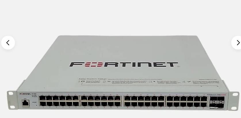 FS Hub & Switch: Fortinet FortiSwitch 448D-FPOE – Usato da Cham venduto da swiss_teufen