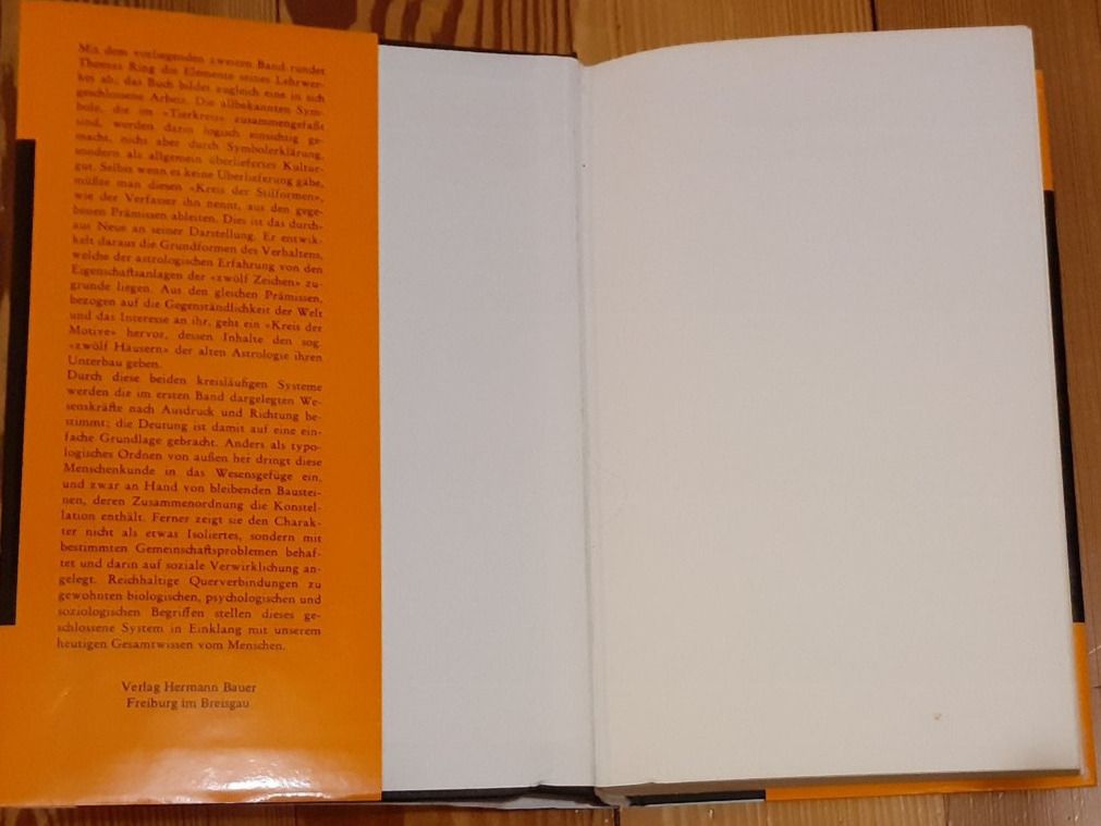 Libri: Astrologische Menschenkunde, Bd.2  ...Kräfte  v. Thomas Ring – Usato da Basel venduto da Luge 2