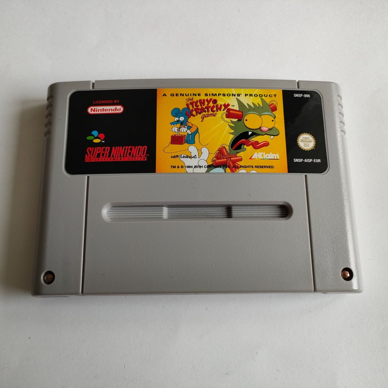 Nintendo Giochi: The Itchy & Scratchy Game - SNES – Usato da Zürich venduto da Mephisto87