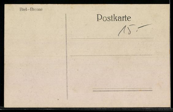 Cartoline postali: AK Biel, Ansicht der Altstadt mit Kirche – Usato da Berlin venduto da bartko-reher 1