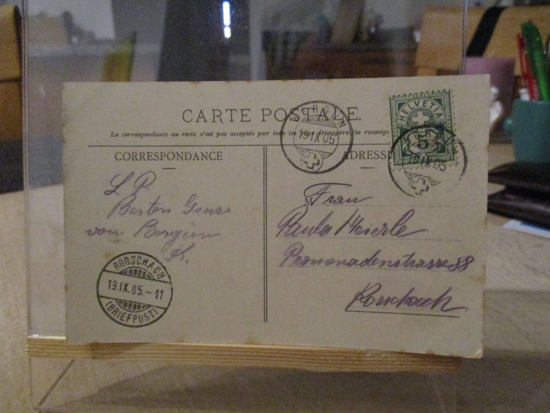 Cartoline postali: St.Moritz Dorf 1905 Postkarte   1 – Usato da Felsberg venduto da sanwill 1