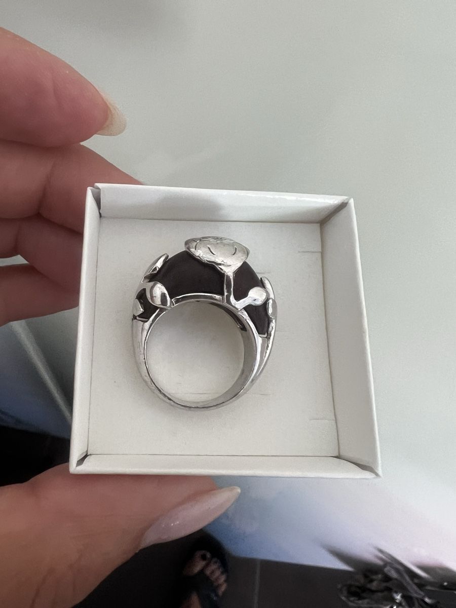 Kenzo Anelli: KENZO Silber Ring mit Holz Gr.58 – Usato da Basel venduto da Cica22 3