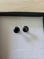 Ohrtsecker Silber 925 mit schwarzem Zirkonia