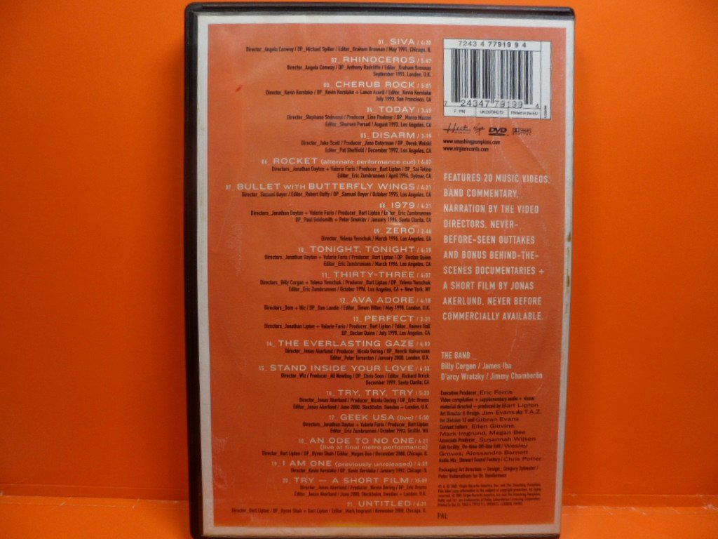 Tutti i DVDs: DVD  THE SMASHING  PUMPKINS   1991  -  2000 – Usato da Langnau i. E. venduto da mar_hw58 1