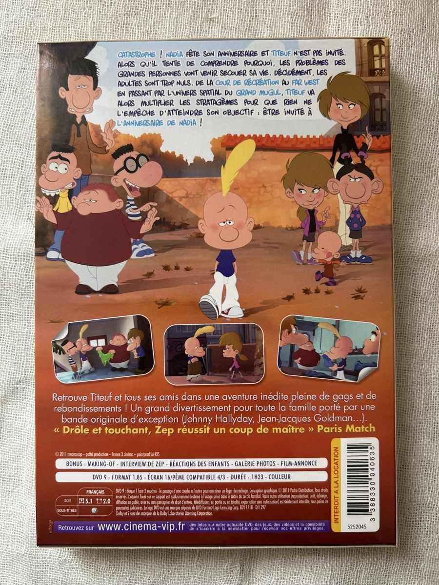 Tutti i DVDs: Titeuf Le Film DVD 2011 – Usato da Genève venduto da NipponiaNippon 3
