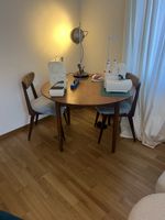 Esstisch Girsberger ausziehbar Holz 1966 mit 5 Stühlen