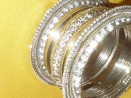 lot de 15 bracelets silver avec strass ESTIVAL neuf