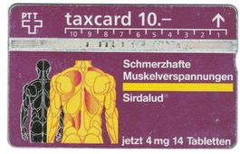 Taxcard 212L_300071 Sandoz Wander Sirdalud deutsch, 2. Qual.