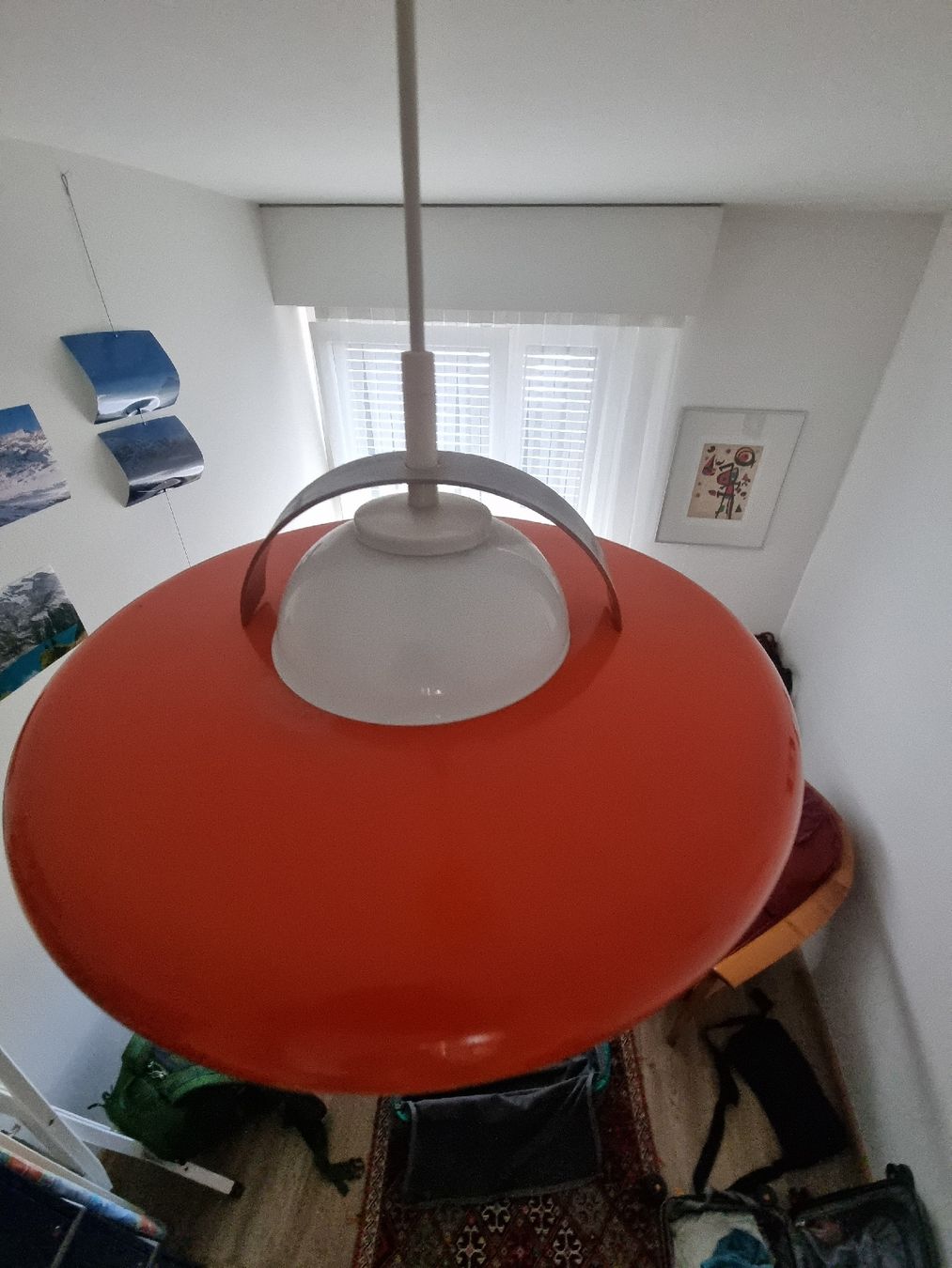 Lampadari & plafoniere: Vintage Hängelampe, orange/weiss – Usato da Basel venduto da luxrad 2