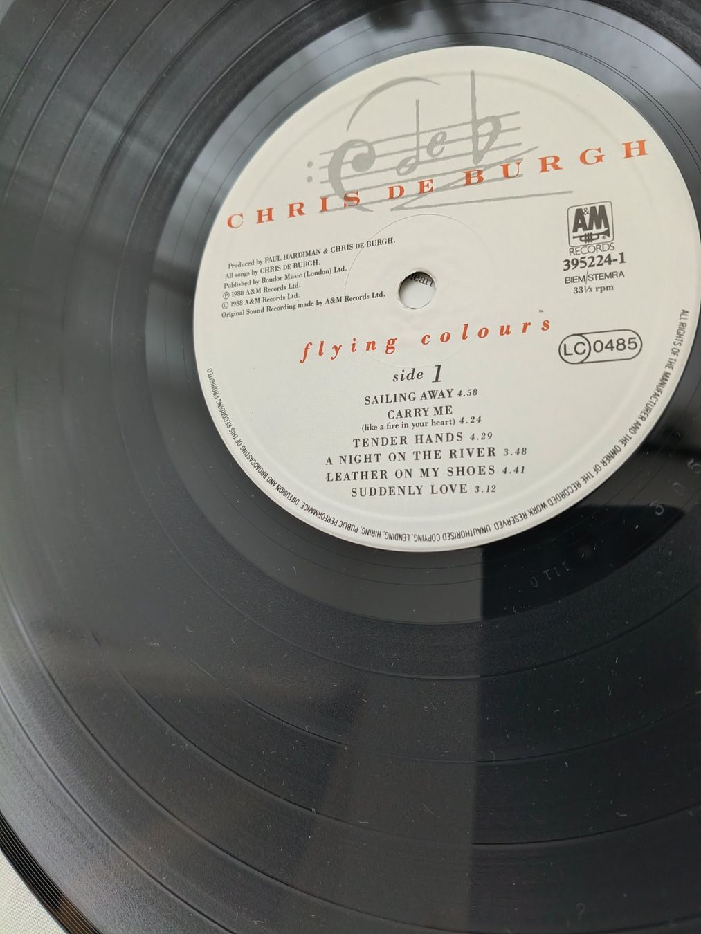 Dischi in vinile: LP "CHRIS DE BURGH - flying colours" – Usato da Binningen venduto da mar_2jlr 9