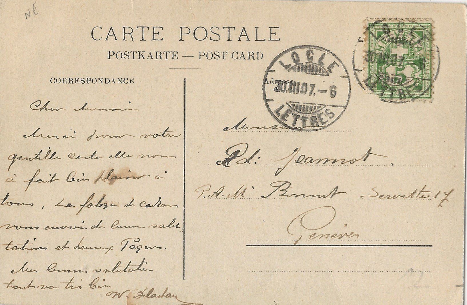 Cartoline postali: La Chaux-de-Fonds,Constructions Neige – Usato da Frauenfeld venduto da Merk52 1