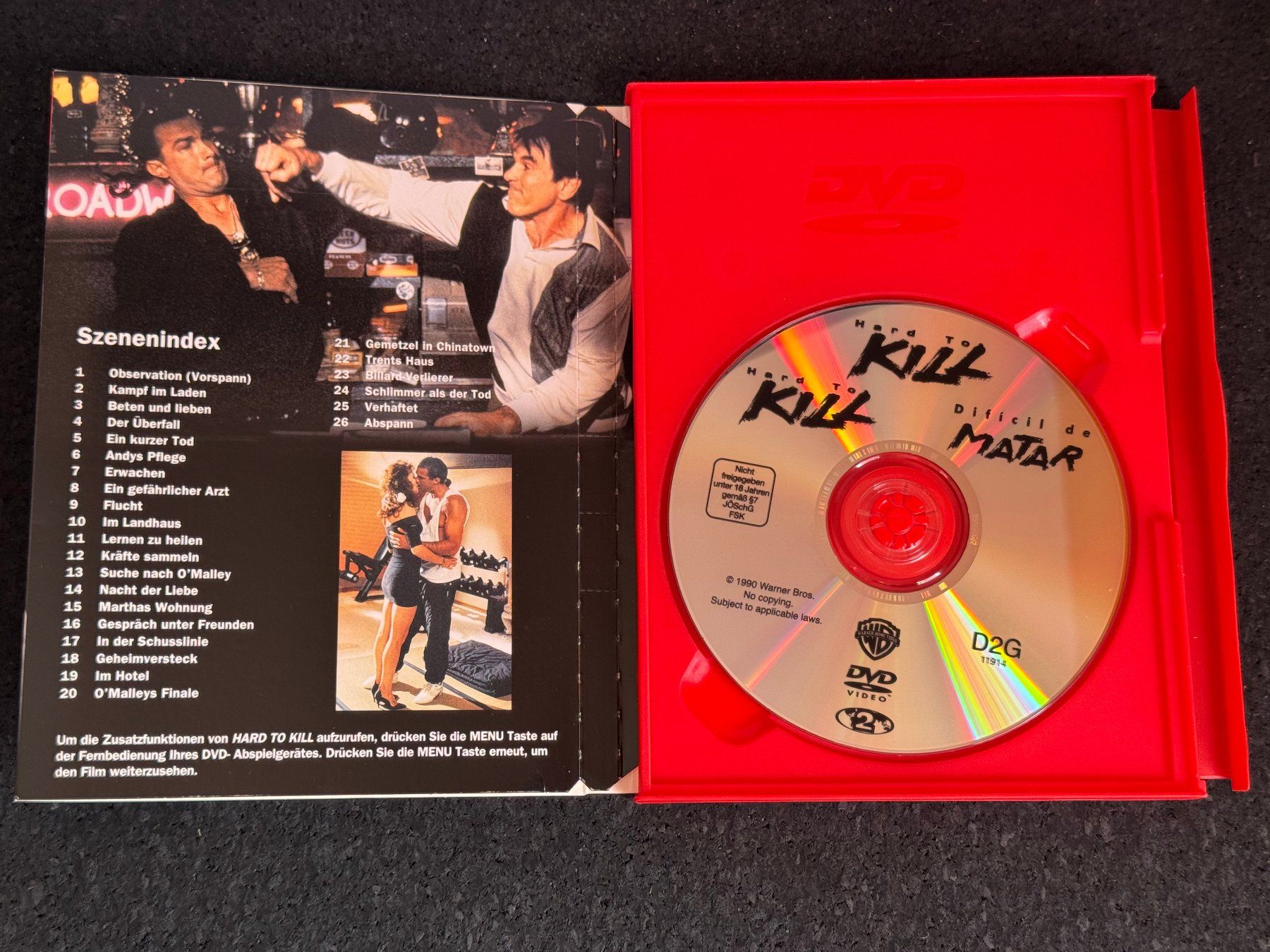 Tutti i DVDs: Hard to Kill DVD EN/DE/ES ungeschnittene Originalversion – Usato da Fribourg venduto da tschjoly 4