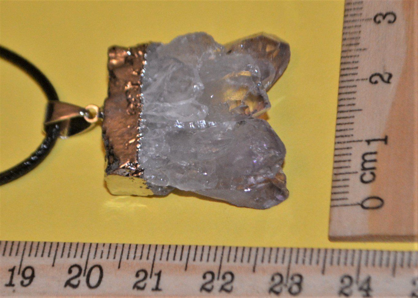 Catenine: Halskette 934–Amethyst Edelstein Scheibe – Nuovo e nell'imballaggio originale da Goldiwil (Thun) venduto da han_v5b7 2