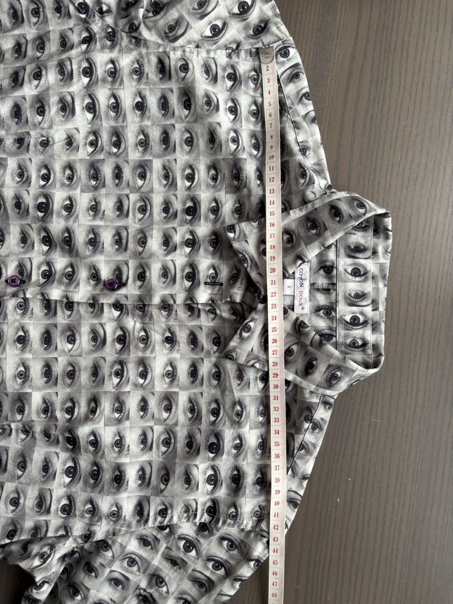 Camicie: Hemd mit Augenmuster – Nuovo (secondo la descrizione) da Frauenfeld venduto da getvintage 6