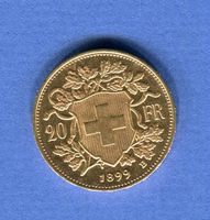 (088) 20 Fr. 1899 Vreneli Top Stgl Gold