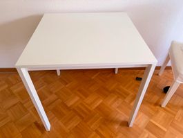 Weiss Tisch LACK 75x75cm, sehr erhalten, keine Kratzer