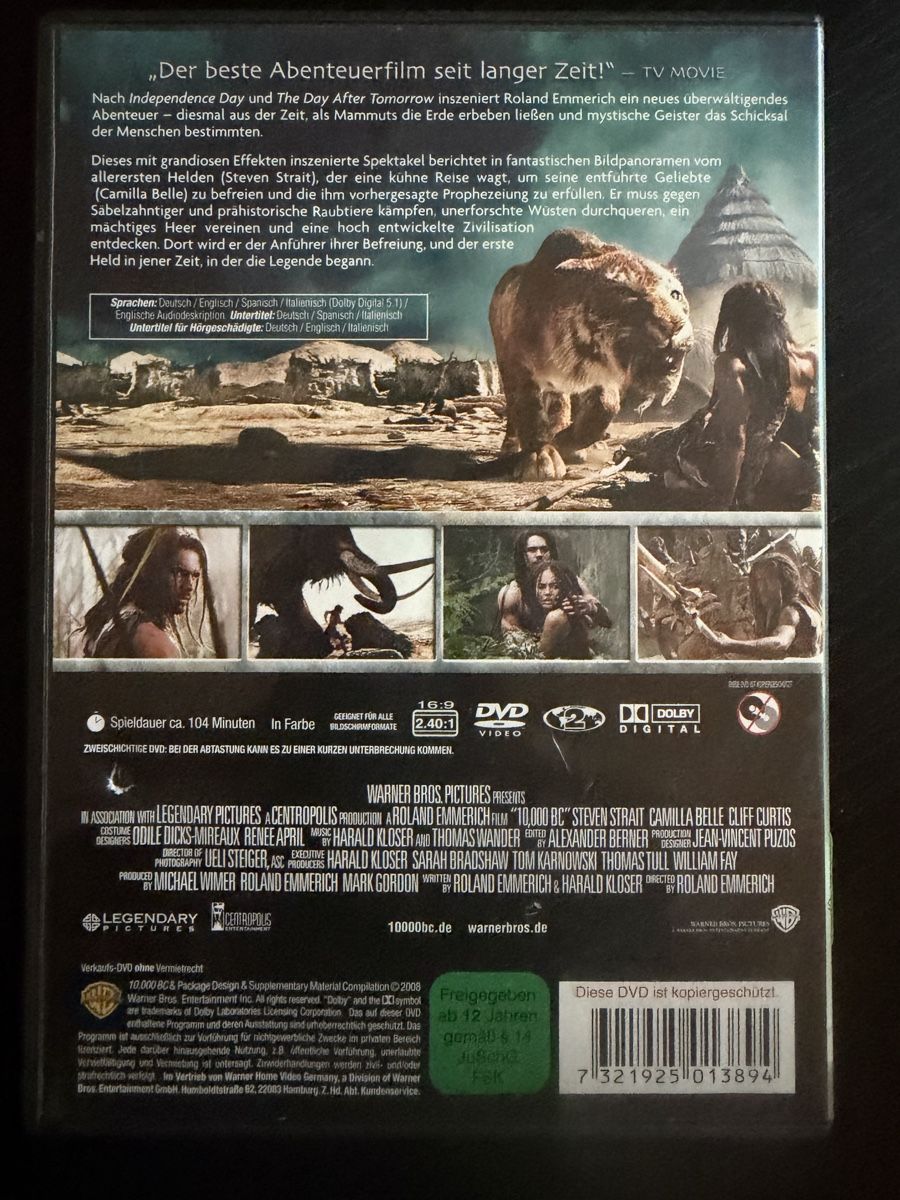 Alle DVDs: 10.000 BC guter Zustand – Gebraucht aus Lausen von EisAmStiel94 1