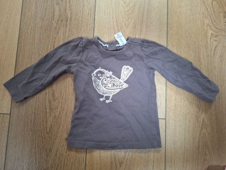 Langarmshirt mit Vogel, Grösse 68