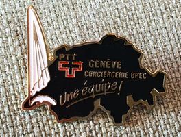 K073 - Pin PTT Genéve Jet d'eau Schweiz