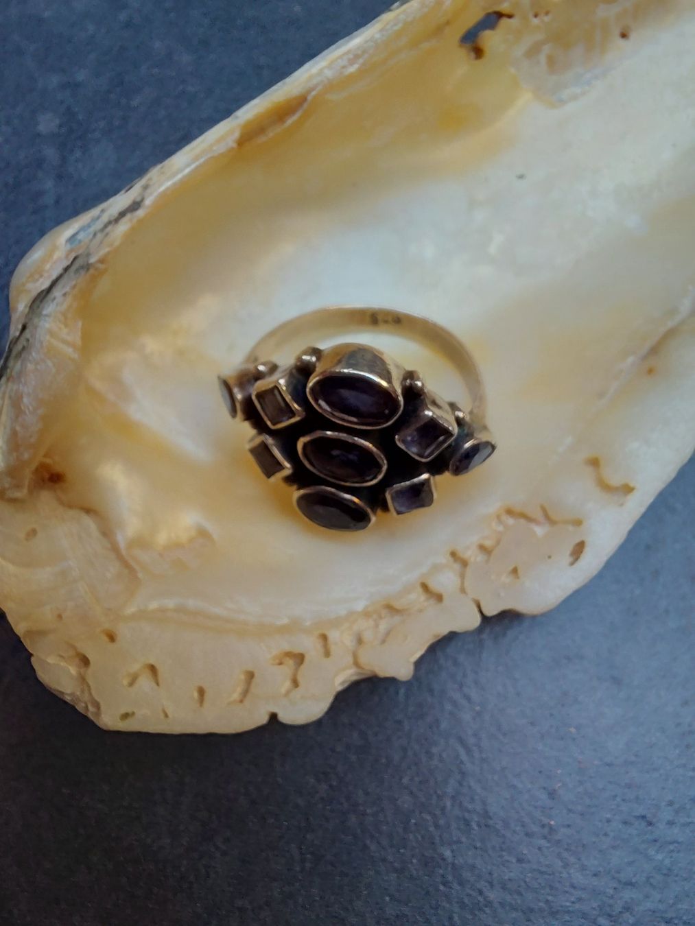 Anelli: bague argent et iolite – Nuovo (secondo la descrizione) da Boussens venduto da mgerma54 1