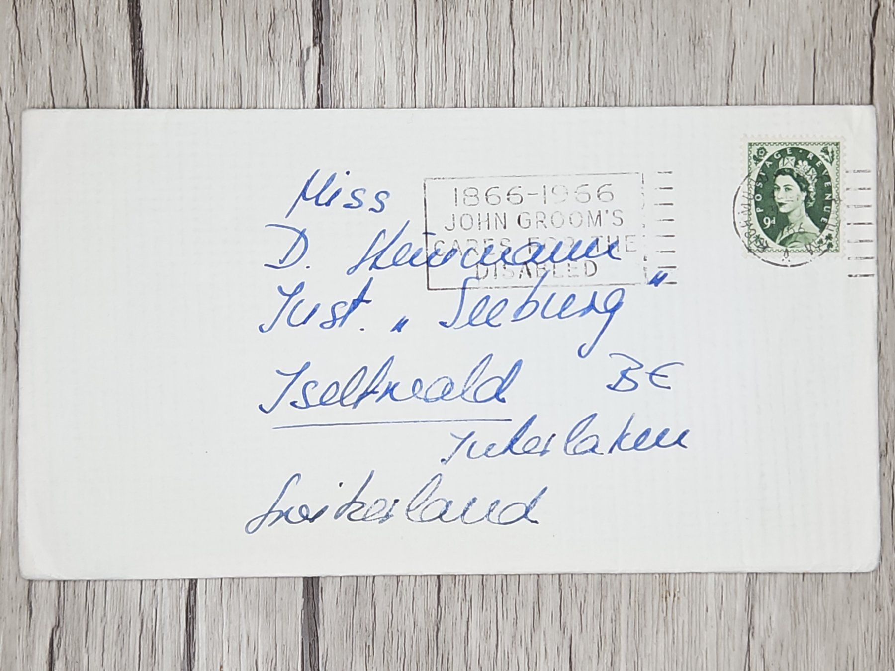 Tutti i francobolli: CL14 Enveloppe + Timbre Angleterre 1966 – Usato da Cousset venduto da Patrick_Collections