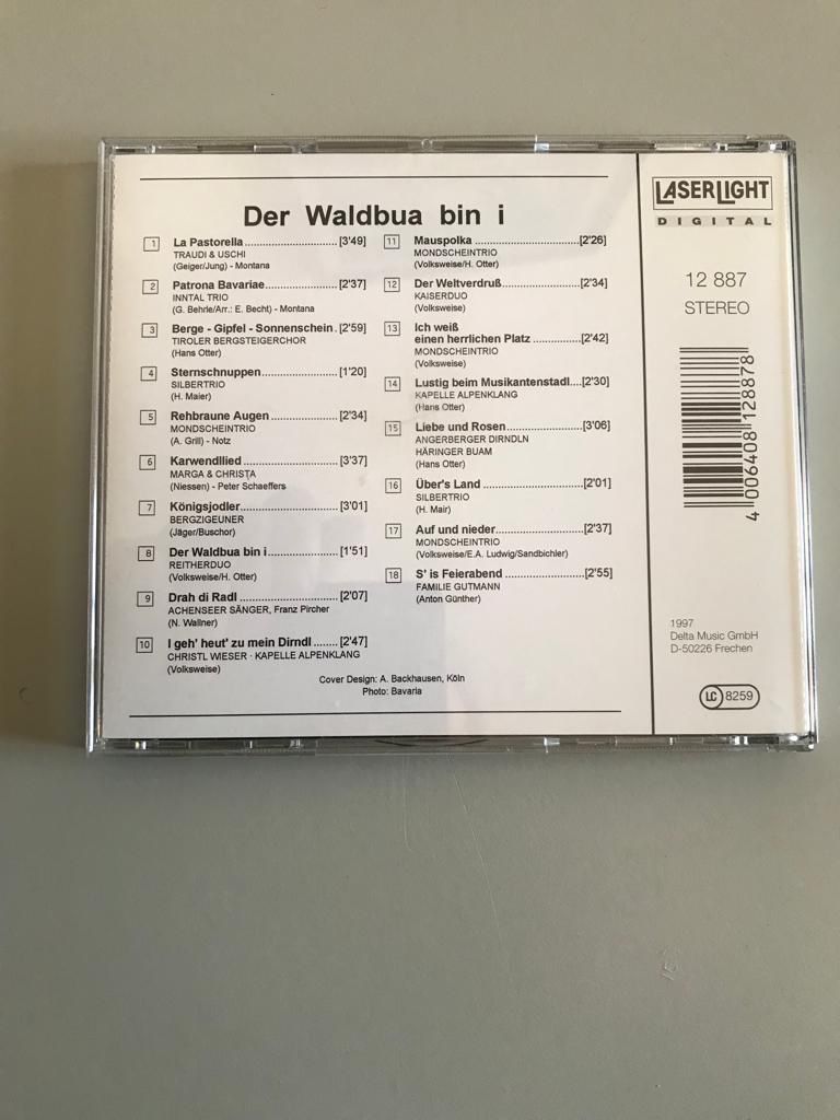 CD: CD Der Waldbua bin i – Usato da Sargans venduto da Pacor 1