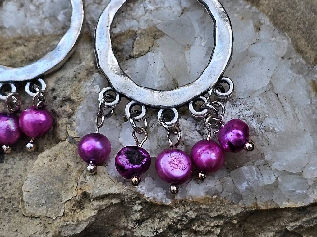 Orecchini pendenti & Orecchini a lobo: Ohrhänger mit pinken Zuchtperlen – Nuovo e nell'imballaggio originale da Sulz AG venduto da Cacuzza 2