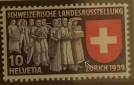838) Abart roter Punkt im Saum der Weberin postfrisch